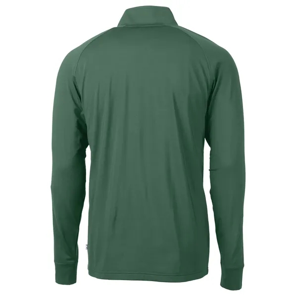 Men's sweatshirt with a quarter-zip, brushed back fleece, raglan sleeves, zipper,... from ASI 47965 Cutter & Buck