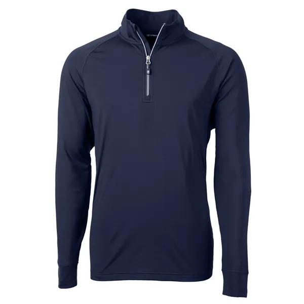 Men's sweatshirt with a quarter-zip, brushed back fleece, raglan sleeves, zipper,... from ASI 47965 Cutter & Buck