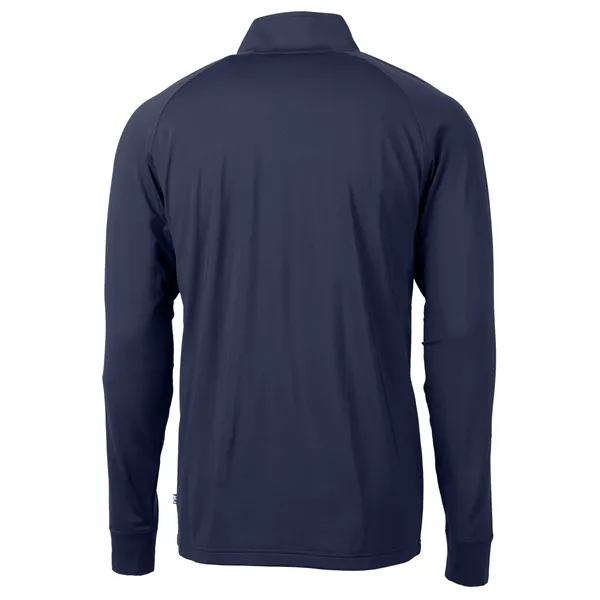 Men's sweatshirt with a quarter-zip, brushed back fleece, raglan sleeves, zipper,... from ASI 47965 Cutter & Buck