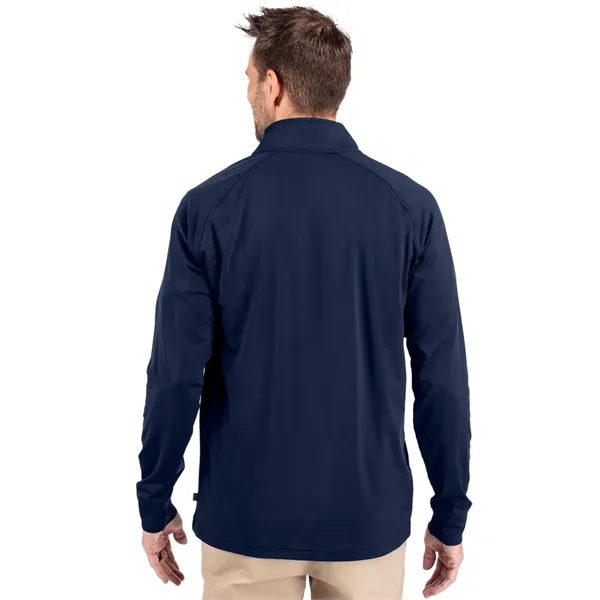 Men's sweatshirt with a quarter-zip, brushed back fleece, raglan sleeves, zipper,... from ASI 47965 Cutter & Buck