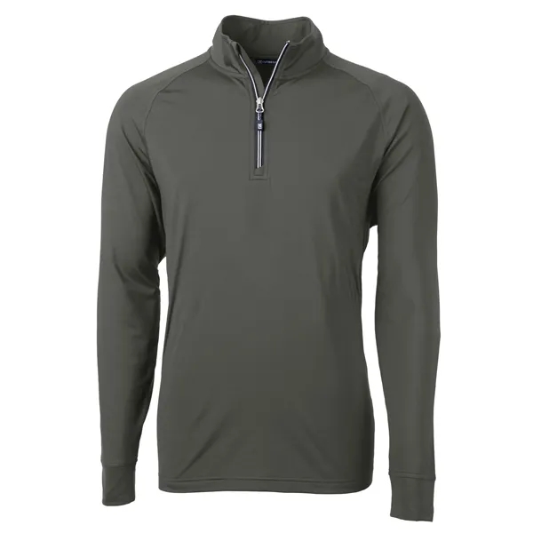 Men's sweatshirt with a quarter-zip, brushed back fleece, raglan sleeves, zipper,... from ASI 47965 Cutter & Buck