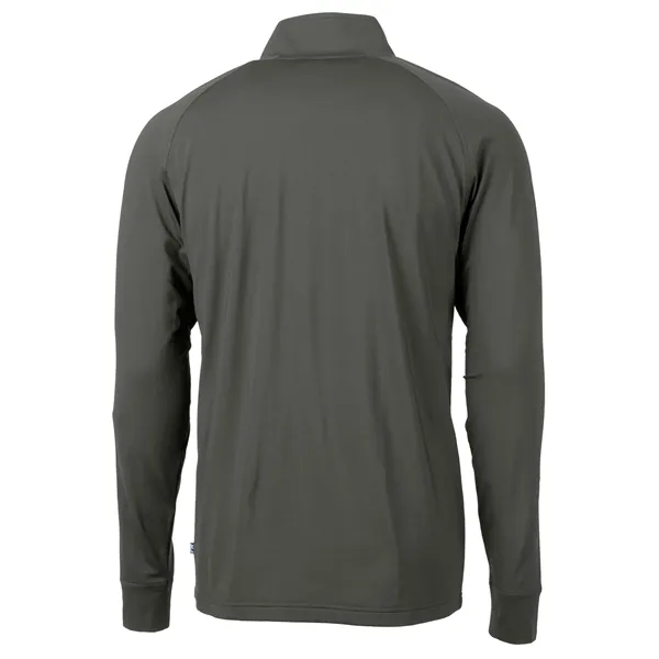 Men's sweatshirt with a quarter-zip, brushed back fleece, raglan sleeves, zipper,... from ASI 47965 Cutter & Buck