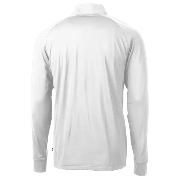 Men's sweatshirt with a quarter-zip, brushed back fleece, raglan sleeves, zipper,... from ASI 47965 Cutter & Buck