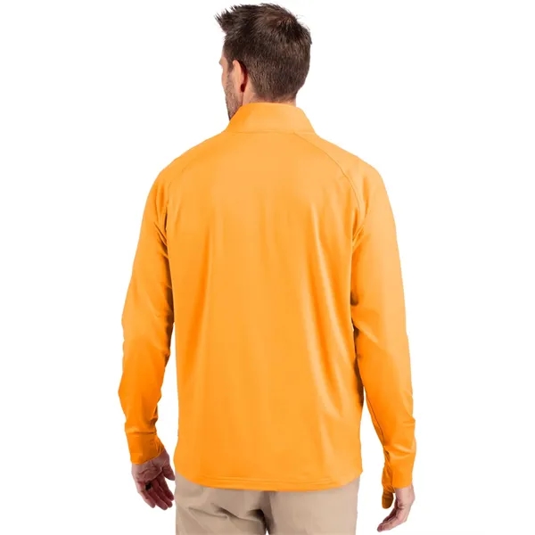 Men's sweatshirt with a quarter-zip, brushed back fleece, raglan sleeves, zipper,... from ASI 47965 Cutter & Buck