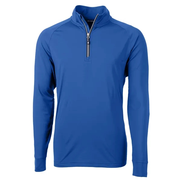 Men's sweatshirt with a quarter-zip, brushed back fleece, raglan sleeves, zipper,... from ASI 47965 Cutter & Buck