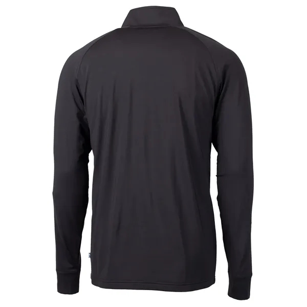 Men's sweatshirt with a quarter-zip, brushed back fleece, raglan sleeves, zipper,... from ASI 47965 Cutter & Buck