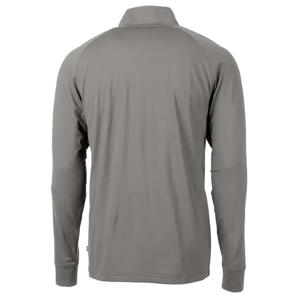 Men's sweatshirt with a quarter-zip, brushed back fleece, raglan sleeves, zipper,... from ASI 47965 Cutter & Buck