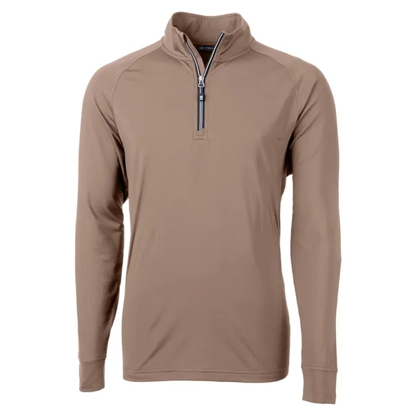 Men's sweatshirt with a quarter-zip, brushed back fleece, raglan sleeves, zipper,... from ASI 47965 Cutter & Buck