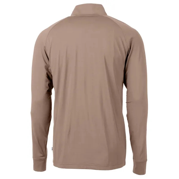 Men's sweatshirt with a quarter-zip, brushed back fleece, raglan sleeves, zipper,... from ASI 47965 Cutter & Buck