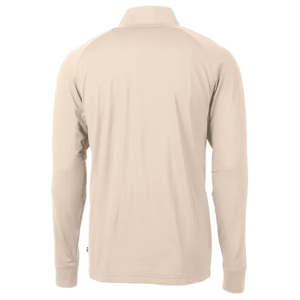 Men's sweatshirt with a quarter-zip, brushed back fleece, raglan sleeves, zipper,... from ASI 47965 Cutter & Buck