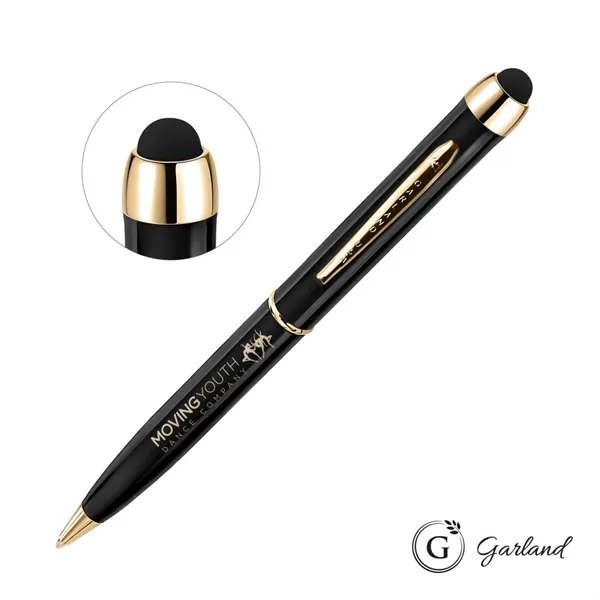 Garland® Stylus High Gloss Ballpoint Twist Pen - Gold Accent... from ASI 84592 St Regis Group