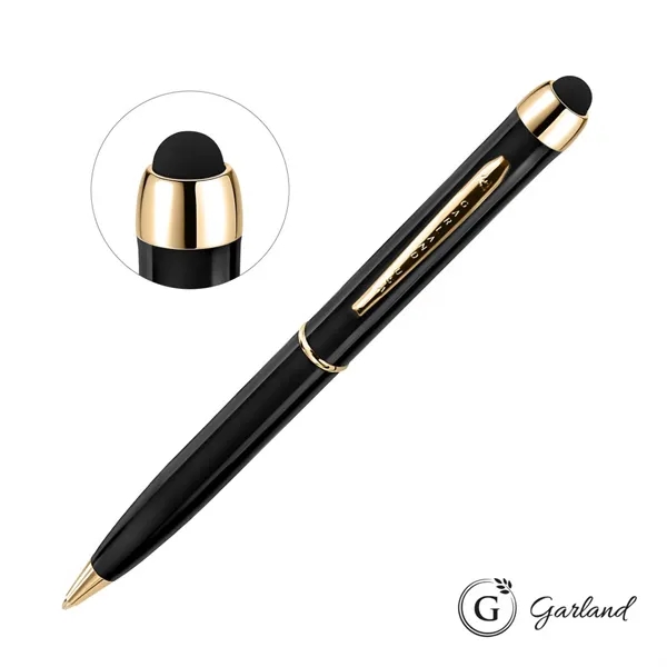 Garland® Stylus High Gloss Ballpoint Twist Pen - Gold Accent... from ASI 84592 St Regis Group