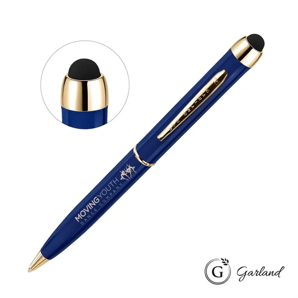 Garland® Stylus High Gloss Ballpoint Twist Pen - Gold Accent... from ASI 84592 St Regis Group