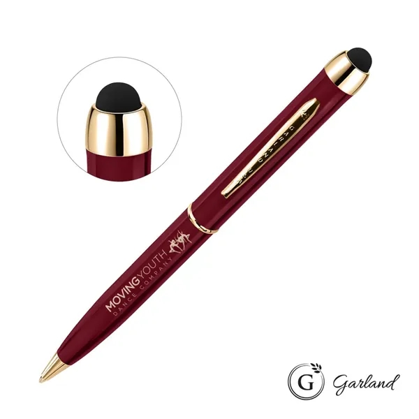 Garland® Stylus High Gloss Ballpoint Twist Pen - Gold Accent... from ASI 84592 St Regis Group