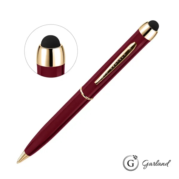 Garland® Stylus High Gloss Ballpoint Twist Pen - Gold Accent... from ASI 84592 St Regis Group