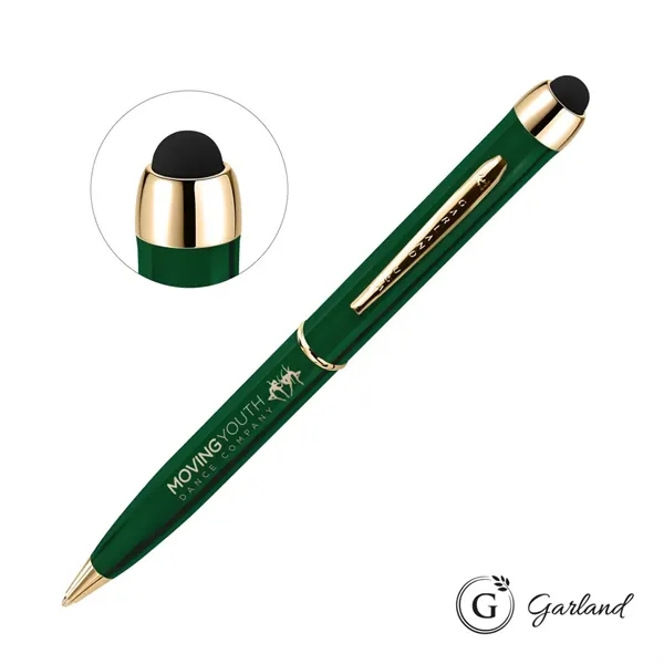Garland® Stylus High Gloss Ballpoint Twist Pen - Gold Accent... from ASI 84592 St Regis Group