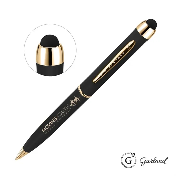 Garland® Stylus Matte Ballpoint Twist Pen - Gold Accent... from ASI 84592 St Regis Group