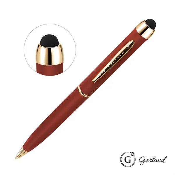 Garland® Stylus Matte Ballpoint Twist Pen - Gold Accent... from ASI 84592 St Regis Group