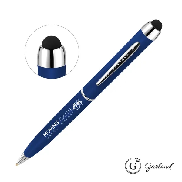 Garland® Stylus Matte Ballpoint Twist Pen - Chrome Accent... from ASI 84592 St Regis Group