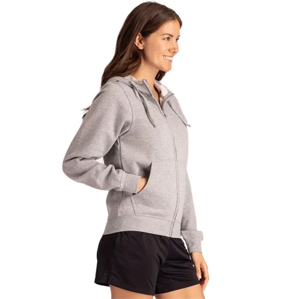 Unisex sweatshirt with a hood, full-zip, anti-pill finish, drawstring, metal grommets,... from ASI 47965 Cutter & Buck