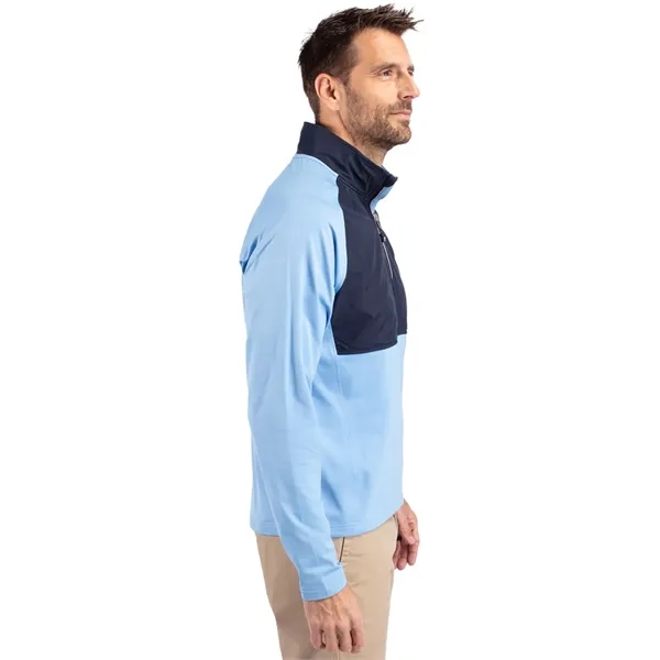 Men's jacket with a quarter-zip, wind resistance, moisture-wicking performance, and UPF... from ASI 47965 Cutter & Buck