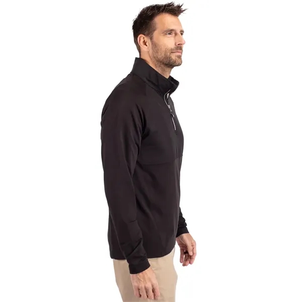 Men's jacket with a quarter-zip, wind resistance, moisture-wicking performance, and UPF... from ASI 47965 Cutter & Buck