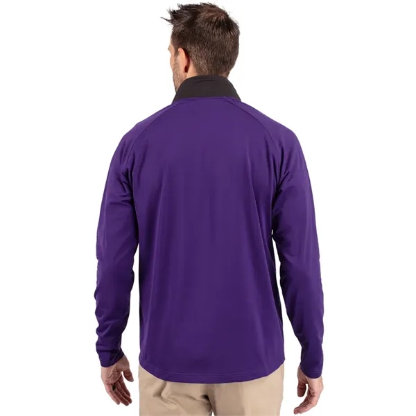 Men's jacket with a quarter-zip, wind resistance, moisture-wicking performance, and UPF... from ASI 47965 Cutter & Buck