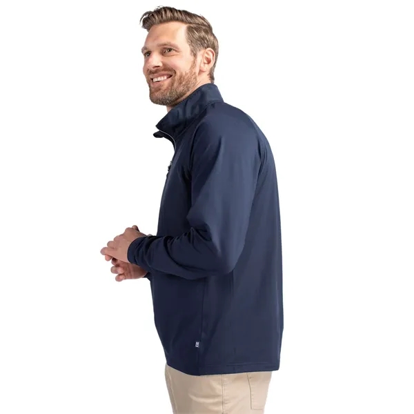 Men's jacket with a quarter-zip, wind resistance, moisture-wicking performance, and UPF... from ASI 47965 Cutter & Buck
