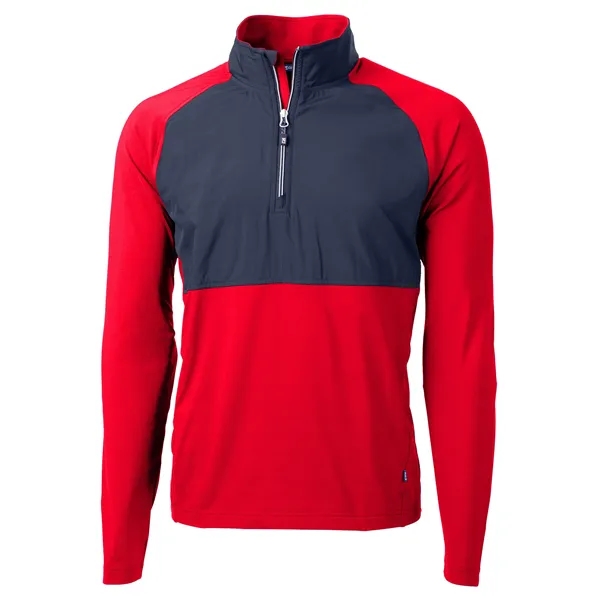 Men's jacket with a quarter-zip, wind resistance, moisture-wicking performance, and UPF... from ASI 47965 Cutter & Buck