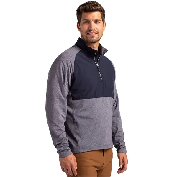 Men's jacket with a quarter-zip, wind resistance, moisture-wicking performance, and UPF... from ASI 47965 Cutter & Buck