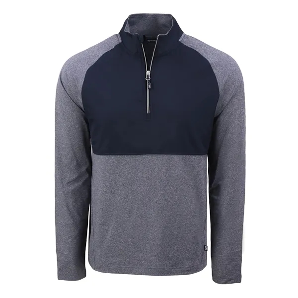 Men's jacket with a quarter-zip, wind resistance, moisture-wicking performance, and UPF... from ASI 47965 Cutter & Buck