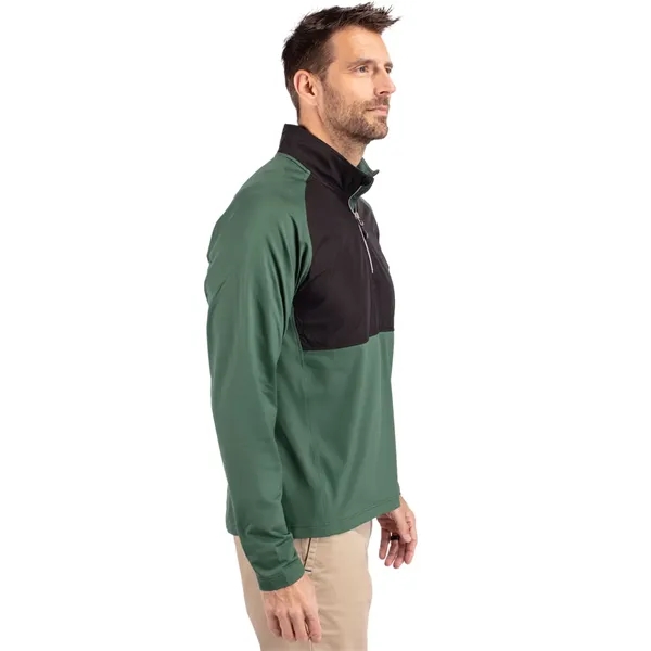 Men's jacket with a quarter-zip, wind resistance, moisture-wicking performance, and UPF... from ASI 47965 Cutter & Buck