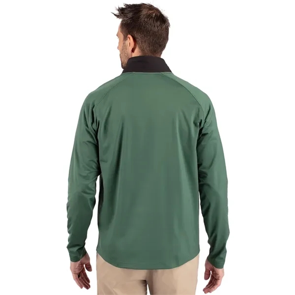 Men's jacket with a quarter-zip, wind resistance, moisture-wicking performance, and UPF... from ASI 47965 Cutter & Buck
