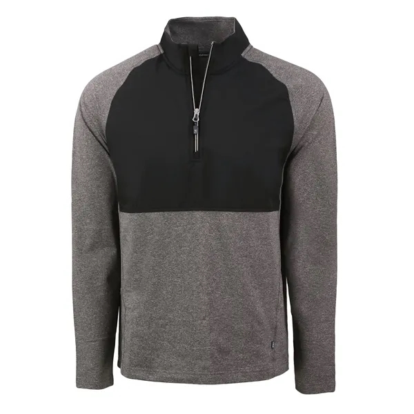 Men's jacket with a quarter-zip, wind resistance, moisture-wicking performance, and UPF... from ASI 47965 Cutter & Buck