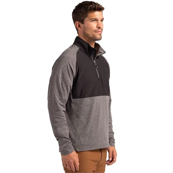 Men's jacket with a quarter-zip, wind resistance, moisture-wicking performance, and UPF... from ASI 47965 Cutter & Buck