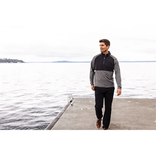 Men's jacket with a quarter-zip, wind resistance, moisture-wicking performance, and UPF... from ASI 47965 Cutter & Buck