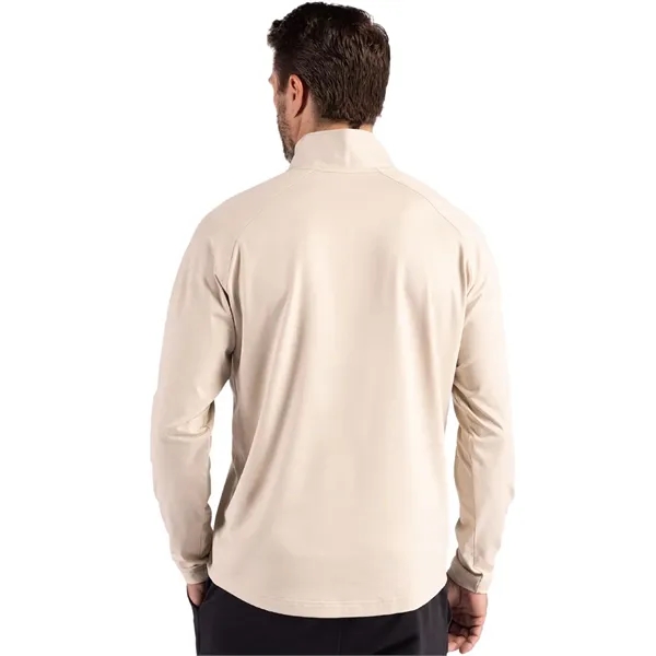 Men's jacket with a quarter-zip, wind resistance, moisture-wicking performance, and UPF... from ASI 47965 Cutter & Buck