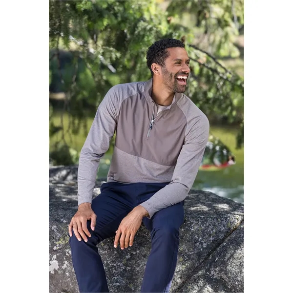 Men's jacket with a quarter-zip, wind resistance, moisture-wicking performance, and UPF... from ASI 47965 Cutter & Buck