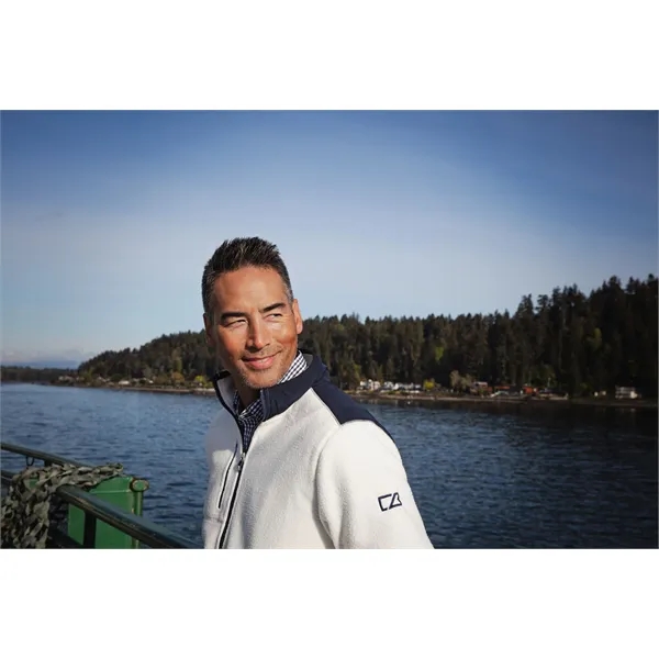 Men's jacket with a full-zip, brushed fleece interior, and sporty zipper.... from ASI 47965 Cutter & Buck