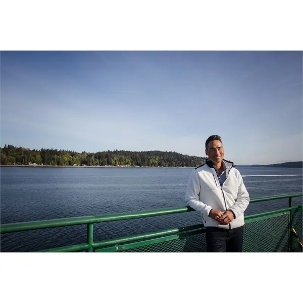 Men's jacket with a full-zip, brushed fleece interior, and sporty zipper.... from ASI 47965 Cutter & Buck