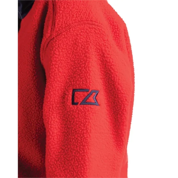 Men's sweatshirt with a quarter-zip, brushed fleece interior, zipper, and pockets.... from ASI 47965 Cutter & Buck