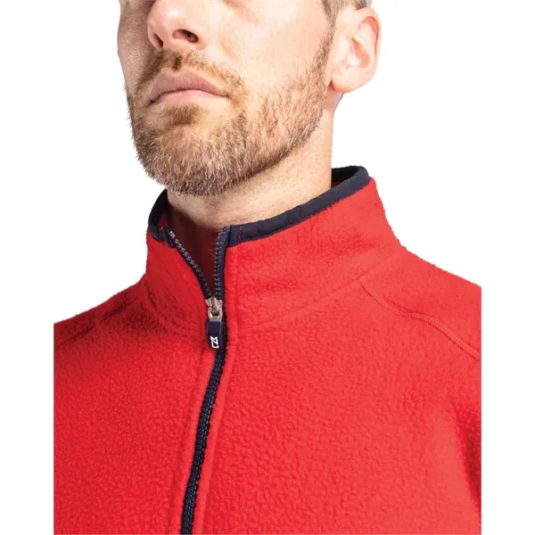 Men's sweatshirt with a quarter-zip, brushed fleece interior, zipper, and pockets.... from ASI 47965 Cutter & Buck