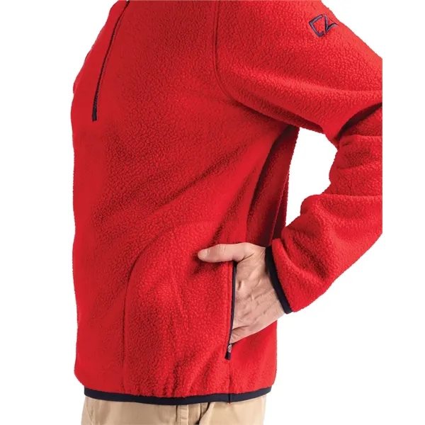 Men's sweatshirt with a quarter-zip, brushed fleece interior, zipper, and pockets.... from ASI 47965 Cutter & Buck