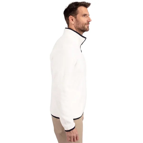 Men's sweatshirt with a quarter-zip, brushed fleece interior, zipper, and pockets.... from ASI 47965 Cutter & Buck