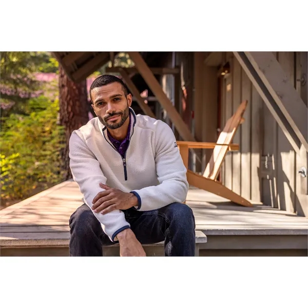 Men's sweatshirt with a quarter-zip, brushed fleece interior, zipper, and pockets.... from ASI 47965 Cutter & Buck