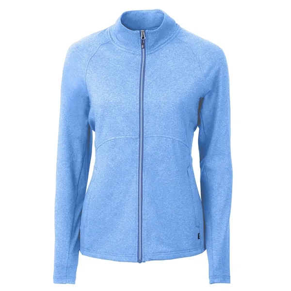 Women's jacket with a full-zip, wind resistance, raglan sleeves, pockets, and... from ASI 47965 Cutter & Buck