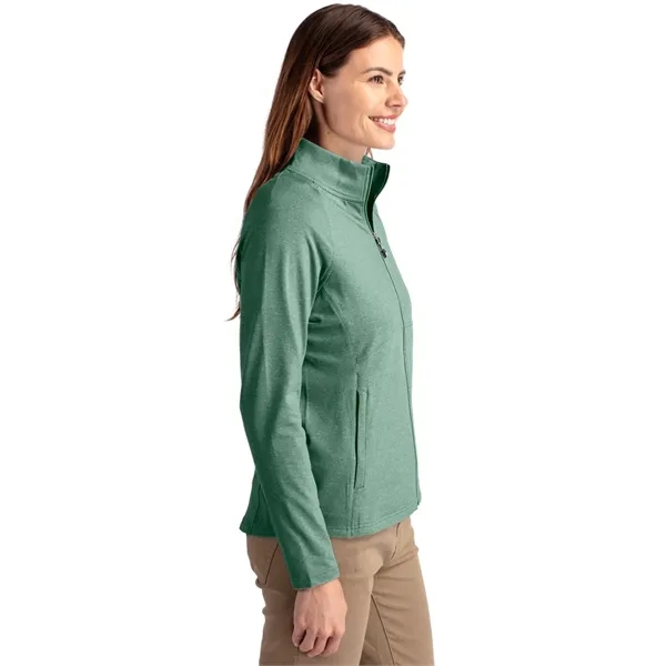 Women's jacket with a full-zip, wind resistance, raglan sleeves, pockets, and... from ASI 47965 Cutter & Buck