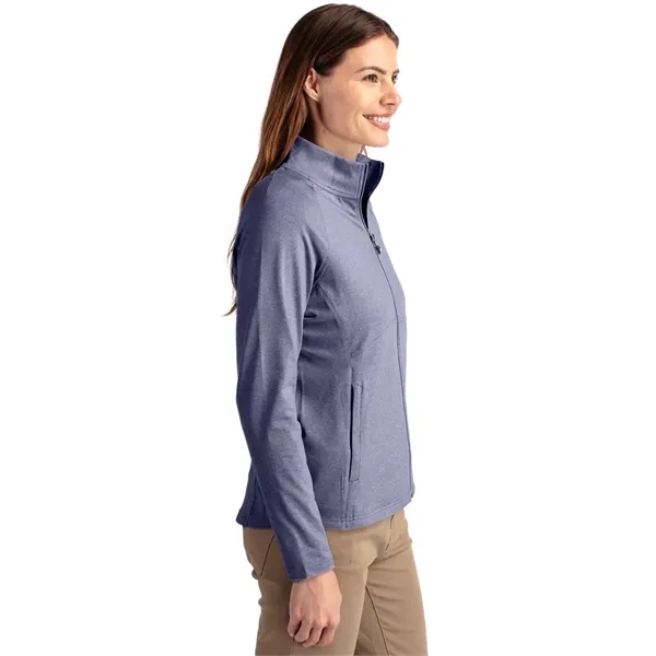 Women's jacket with a full-zip, wind resistance, raglan sleeves, pockets, and... from ASI 47965 Cutter & Buck