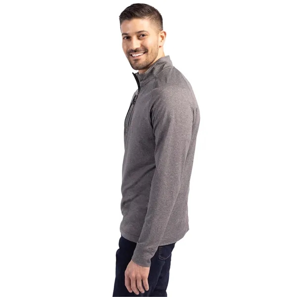 Men's sweatshirt with a quarter-zip, zipper, raglan sleeves, and locker loop.... from ASI 47965 Cutter & Buck