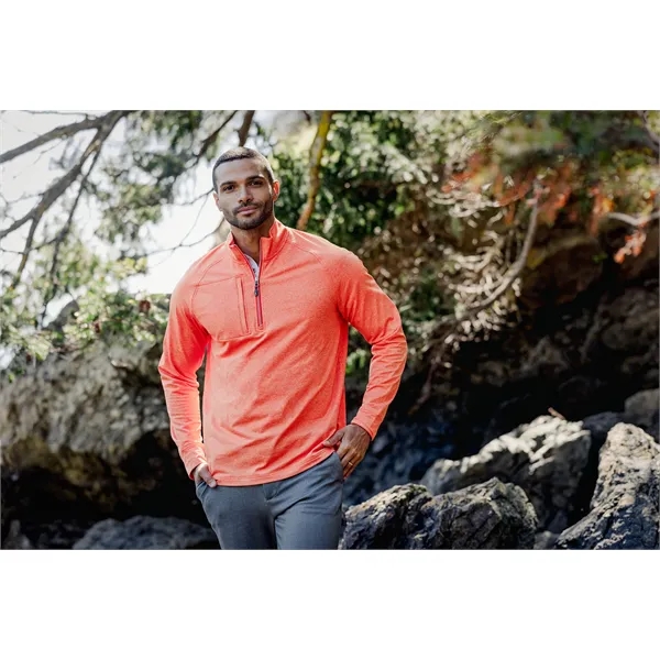 Men's sweatshirt with a quarter-zip, zipper, raglan sleeves, and locker loop.... from ASI 47965 Cutter & Buck